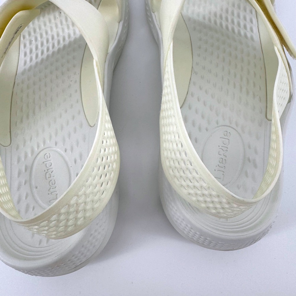 Crocs LiteRide 360 Sandal Women Size 10 Cream White Athletic Comfort Strappy - Picture 5 of 7